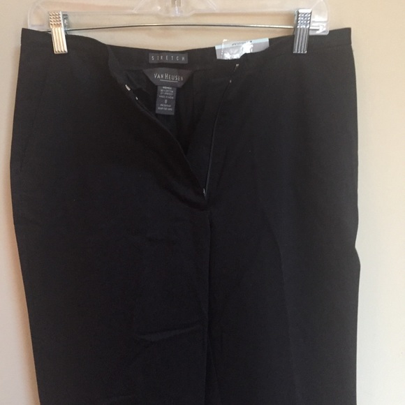 NWT Van Heusen Flare Leg Contour Waist Mid-Rise Stretch Pants Sz 8 - Picture 7 of 11